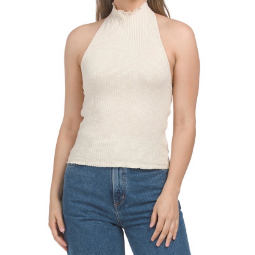 Zara top with back less .